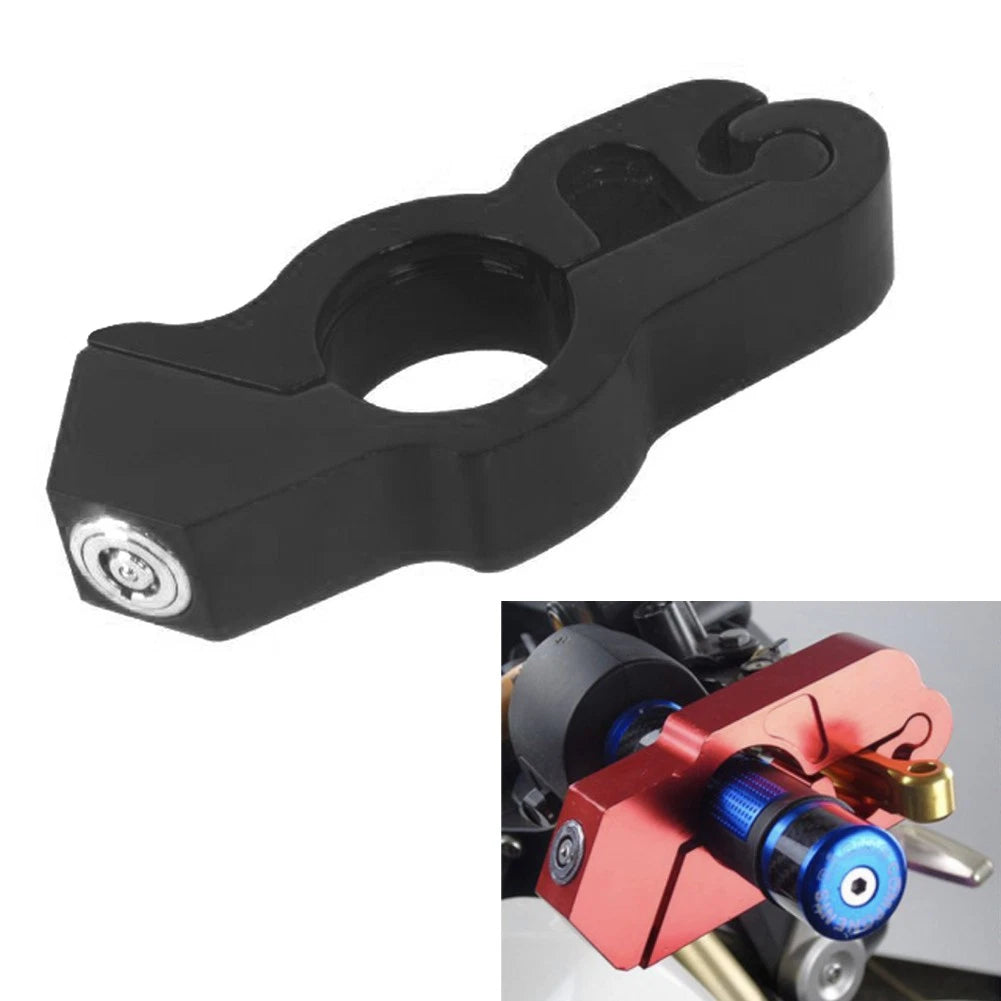 Motor Handlebar Lock for Bike Scooter ATV (Anti-Theft, Black)