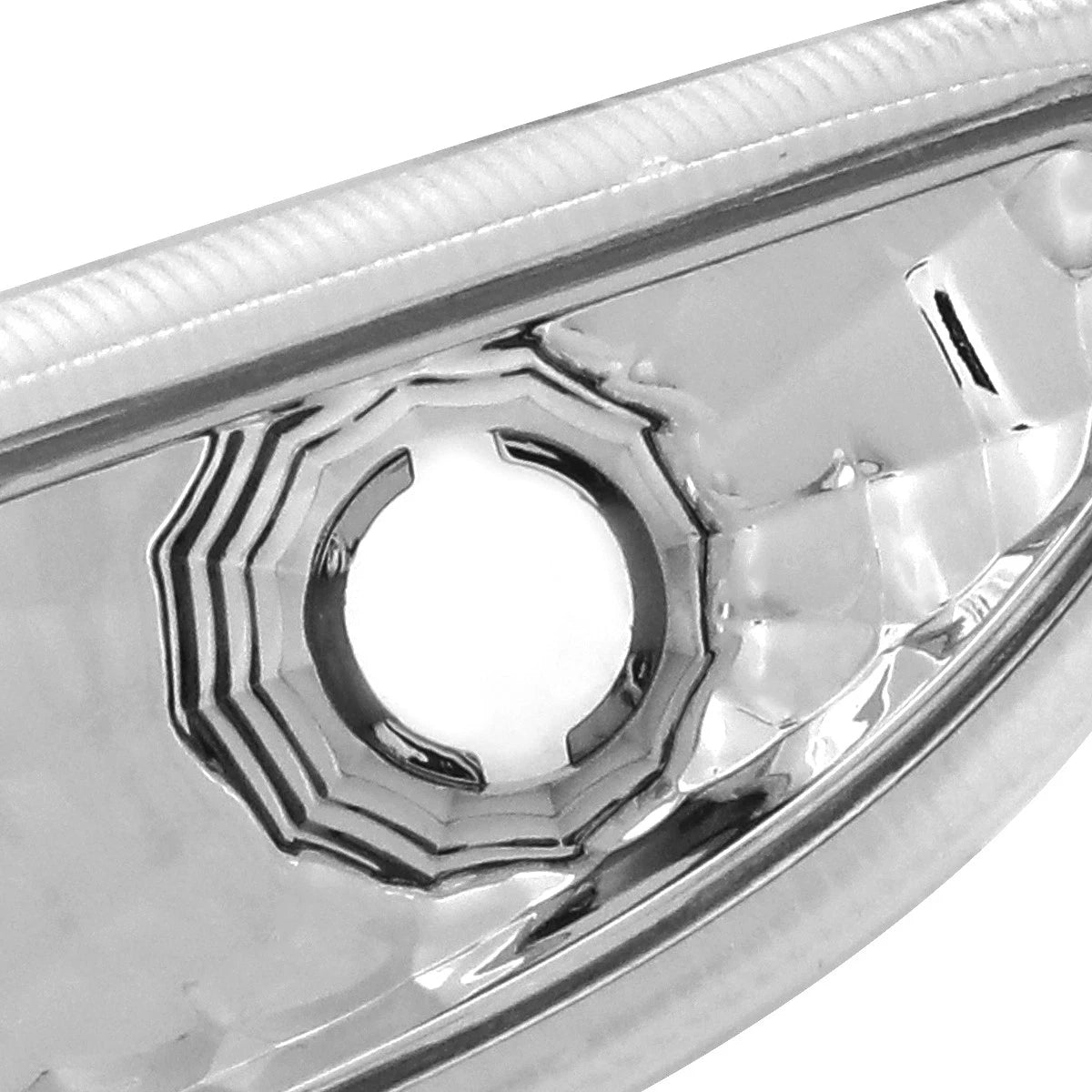 Pair Chrome Housing Front Side Bumper Lights for Mercedes W203 C-Class (2001–2007)