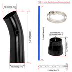 3" Aluminum Cold Air Intake Induction Pipe for Universal Vehicles