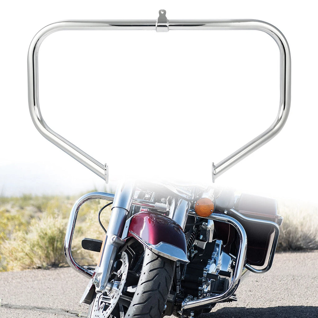 Lower Vented Leg & Crash Bar for Harley Street Road Glide (2014–2024) Gunship Gray