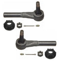 Set of 2 Outer Steering Tie Rod Ends for Ford F-150 F-350 Bronco Ranger (1997–2004)