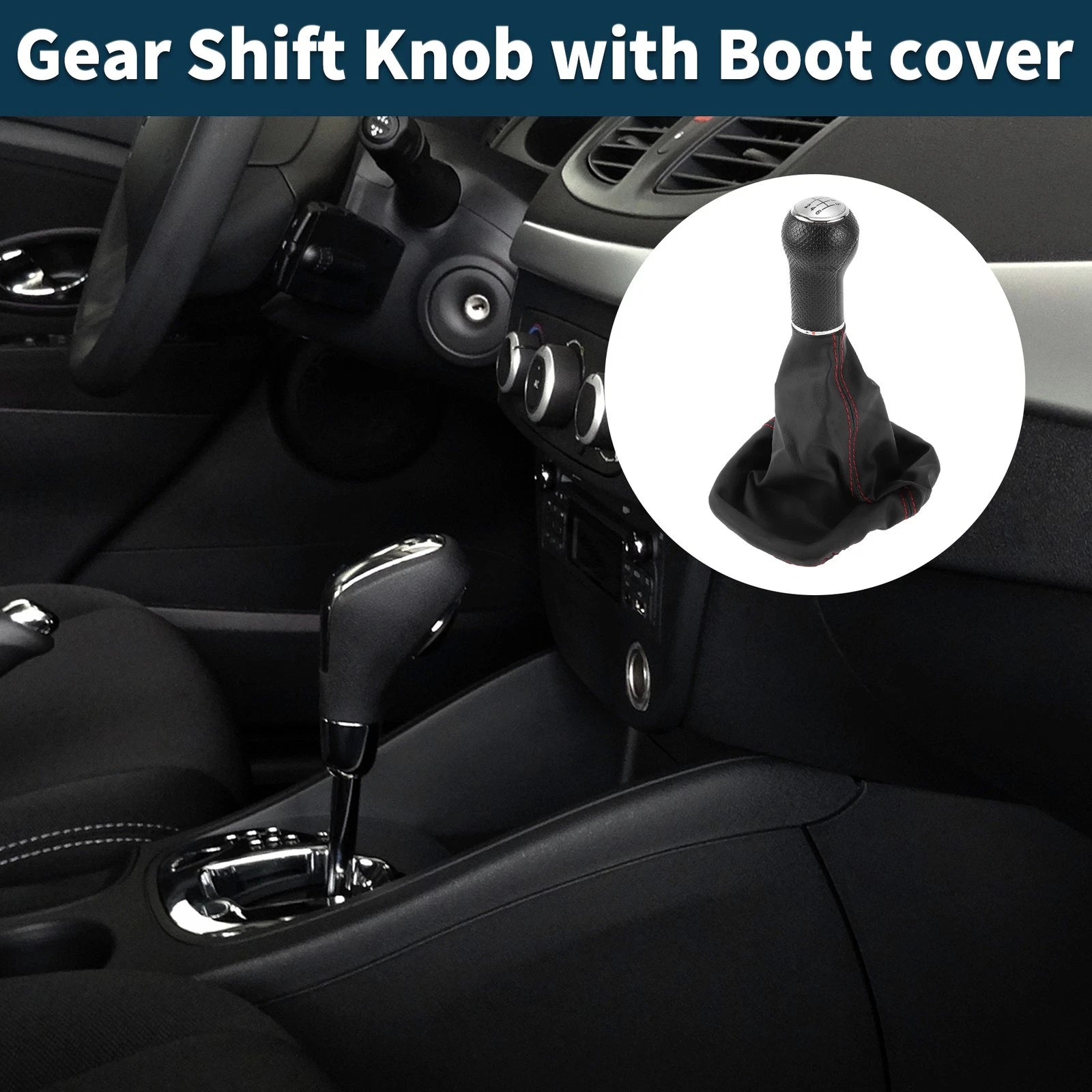 6 Speed Gear Shift Knob with Cover for Volkswagen Golf (1983–1991)