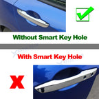 Chrome Door Handle Bowl Side Mirror Stripes Decor Trim for Honda Civic (2016-2021)