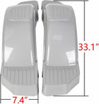 Set of 2 Trailer Fenders with Steps for 12" Wheels