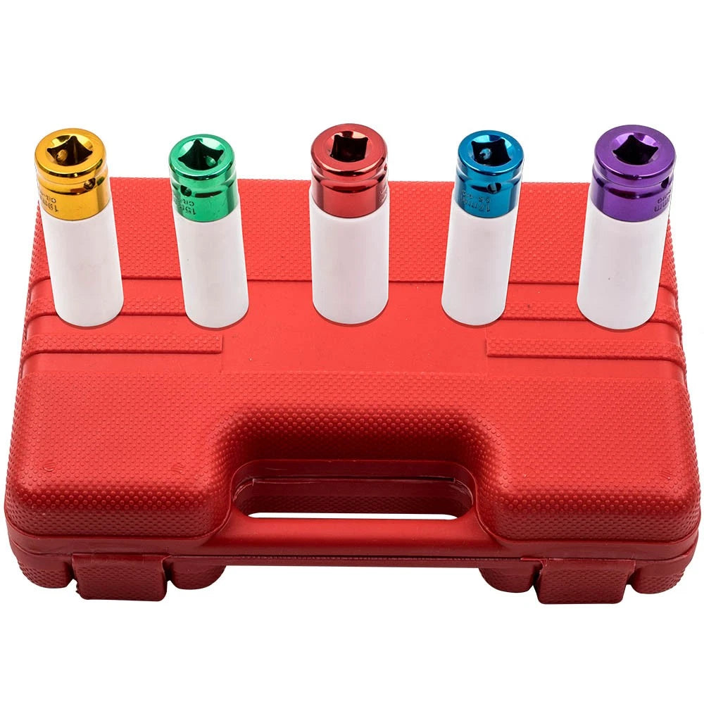 Thin Wall Lug Nut Removal Tool Set 6-Point for Impact Socket