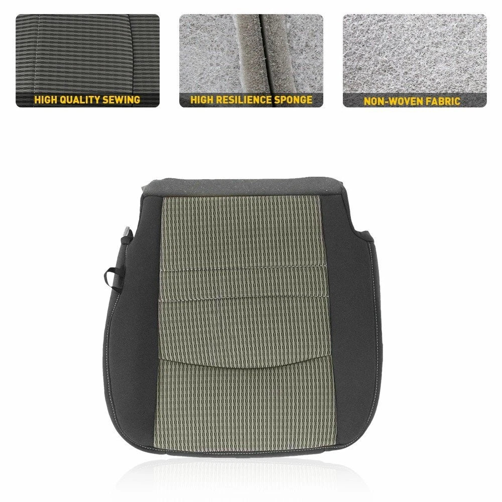 Driver Bottom Cloth Seat Cover for Dodge Ram 1500 2500 3500 (2009–2012)