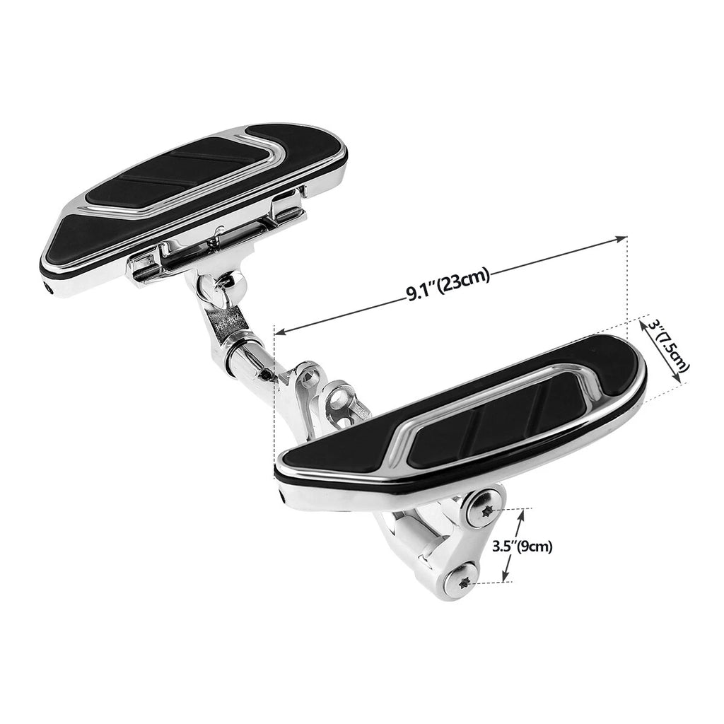 Chrome Rear Passenger Floorboard Bracket for Harley Road King (1993–2025)