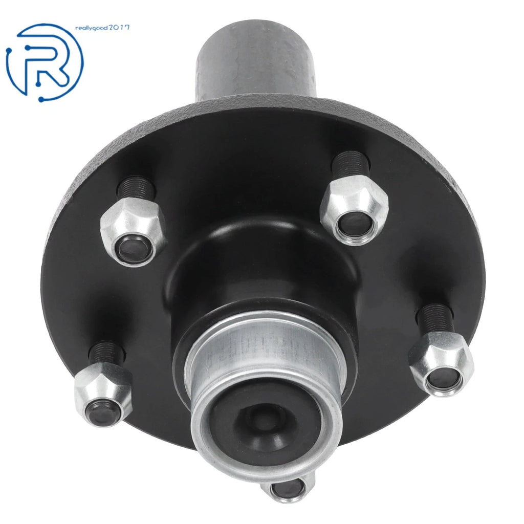 Set of 2 Pre-Greased 3500lbs Trailer Idler Hub Kit #84 5 on 5" Spindle