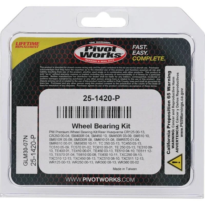 Pivot Works Premium Wheel Bearing for