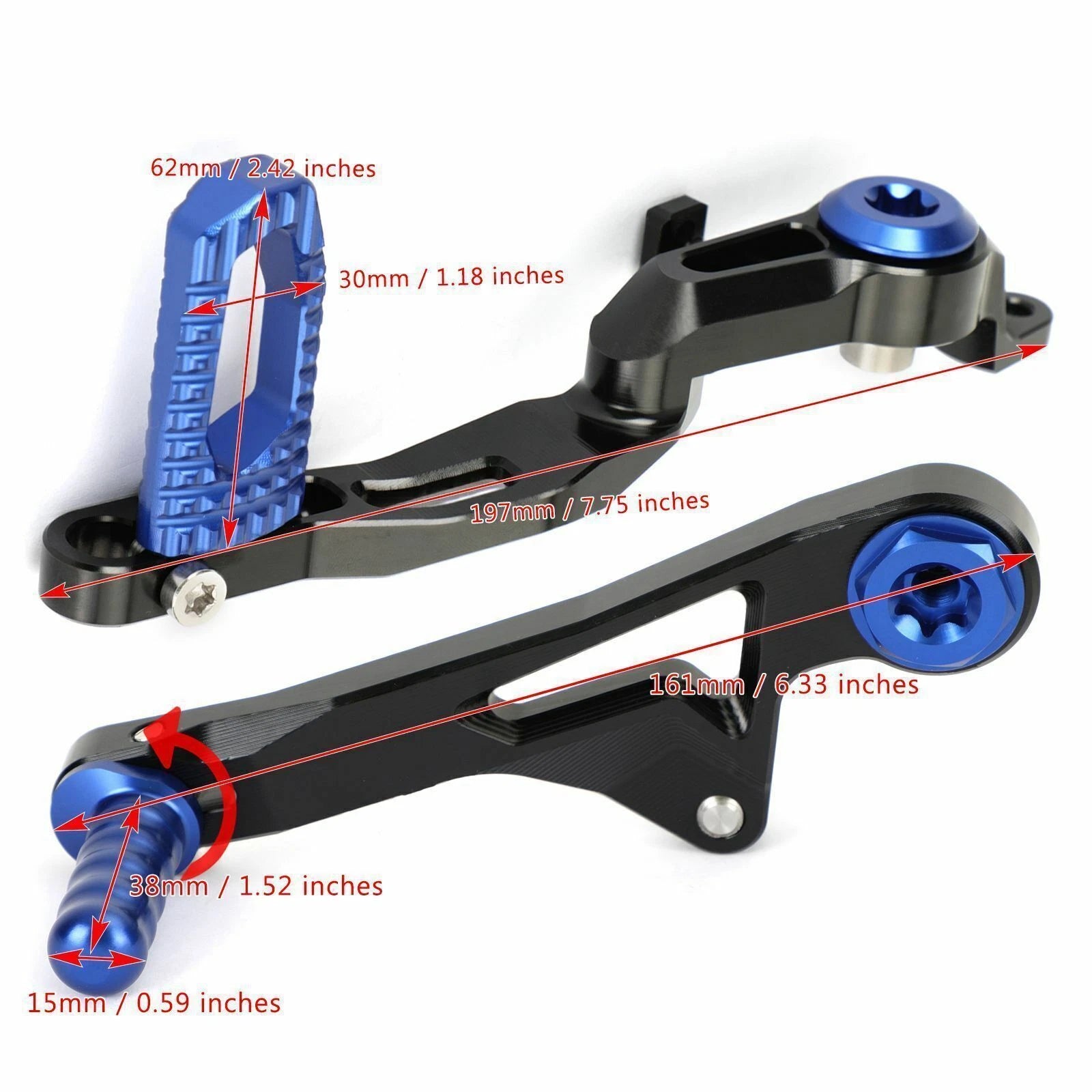 Adjustable Shift Foot Lever & Brake Pedal for BMW R1250 GS GSA (2019–2023)