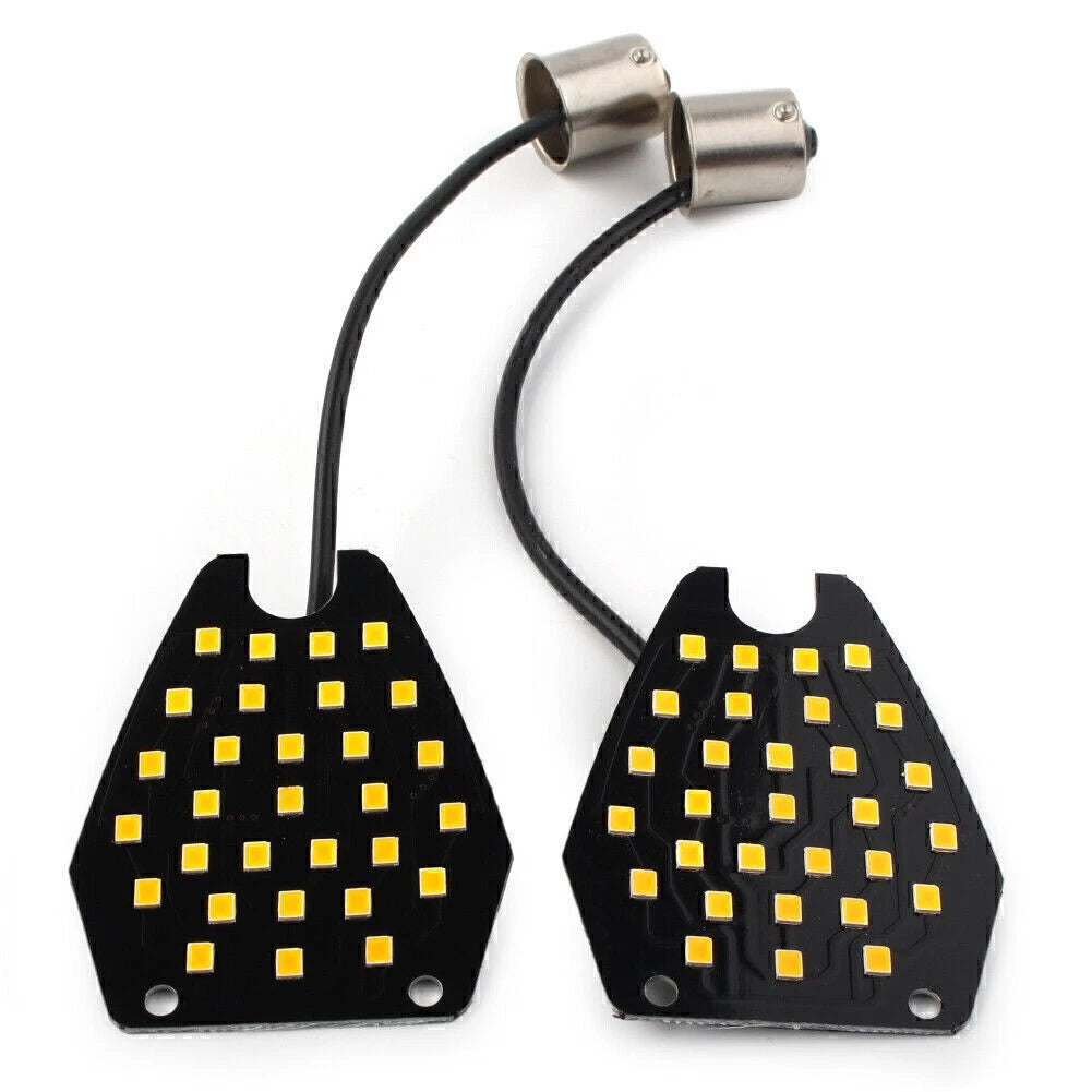 2X 30SMD 1156 LED Turn Signal Indicator Yellow for Honda CBR1000RR (2004–2007)