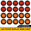 20x LED Round Marker Lights for Universal Use (12V)