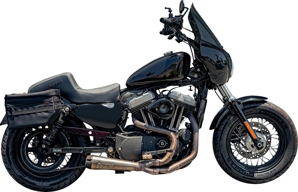 Drifter Seat for SLYFOX (XL) - Black Vinyl, Carbon Fiber, Slipstop