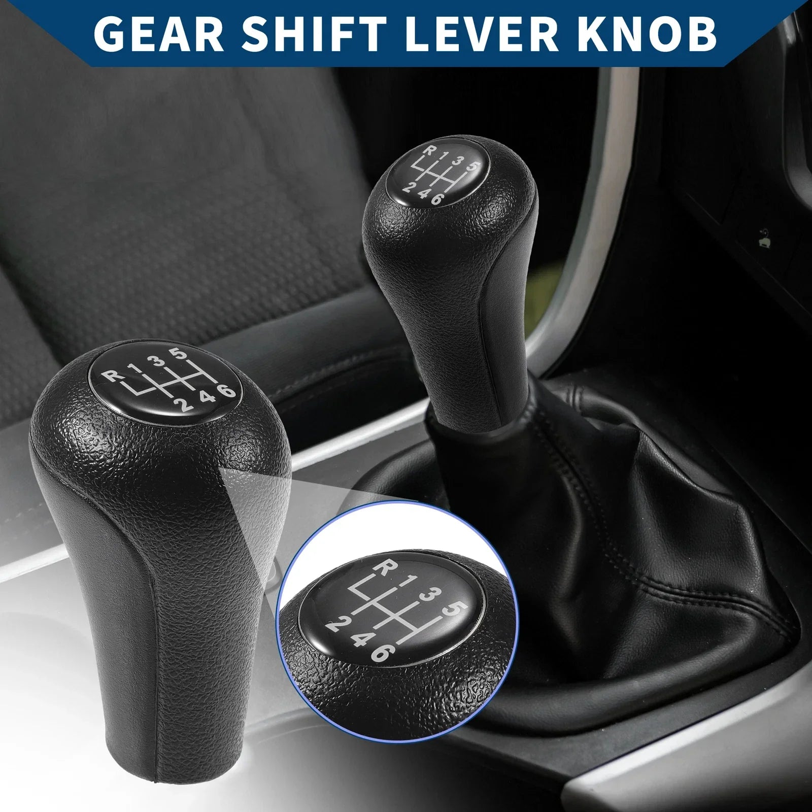 6 Speed Manual Gear Shift Knob for BMW 3 Series E30 E36 (1983-2005) Black