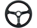Steering Wheel Cover Black Perforated Leather Red Stitch for Toyota Hilux (2010–2018)