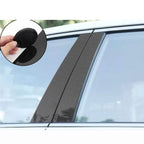 6X Carbon Fiber Door Window Trim Posts Covers for Porsche Macan (2014–2022)