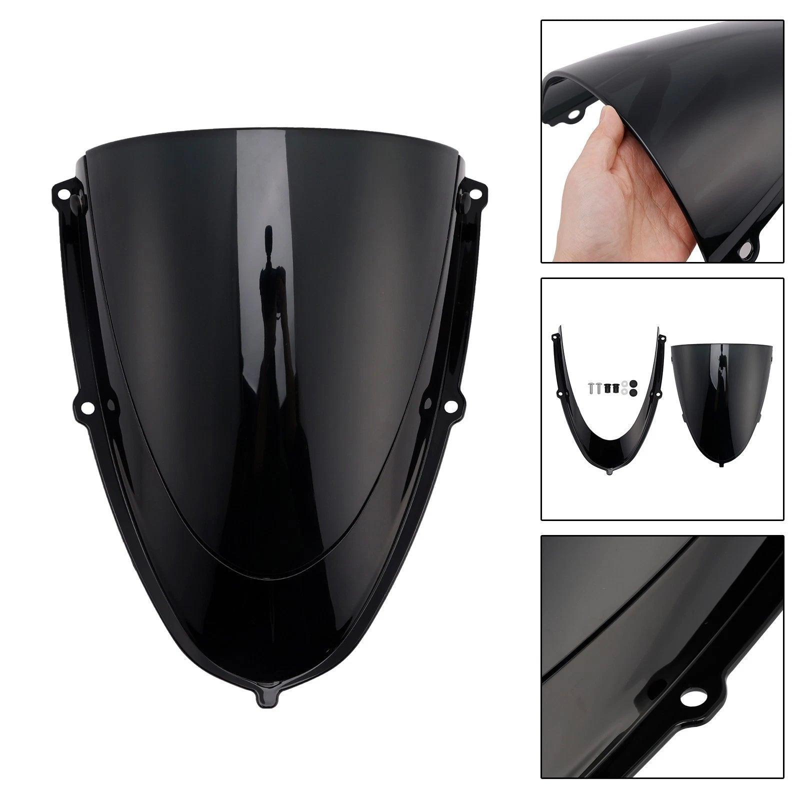 Headlight Fairing Windshield for Aprilia RS 660 (2020–2024) Gloss Black