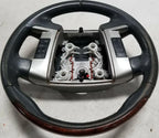 Steering Wheel for Ford Flex (2009–2012) Gray with Wood Accent