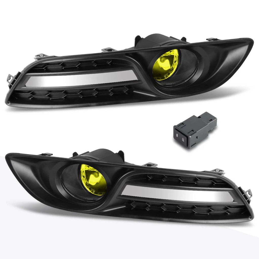 Set of 2 Amber Lens Fog Lights with Switch for Nissan Sentra (2013–2016)