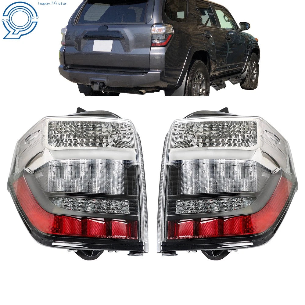 Set of 2 Clear LED Tail Lights for Toyota 4Runner (2014–2020)