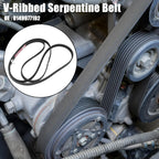Rubber V-Ribbed Serpentine Belt 6PK2380 for Mercedes-Benz S430 (2000-2006)