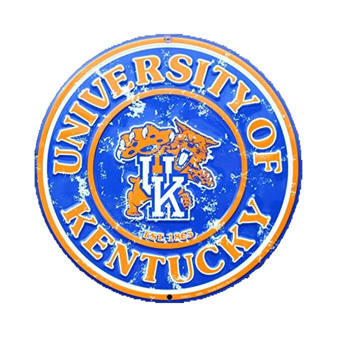 12" Round Circle Sign for University of Kentucky Wildcats
