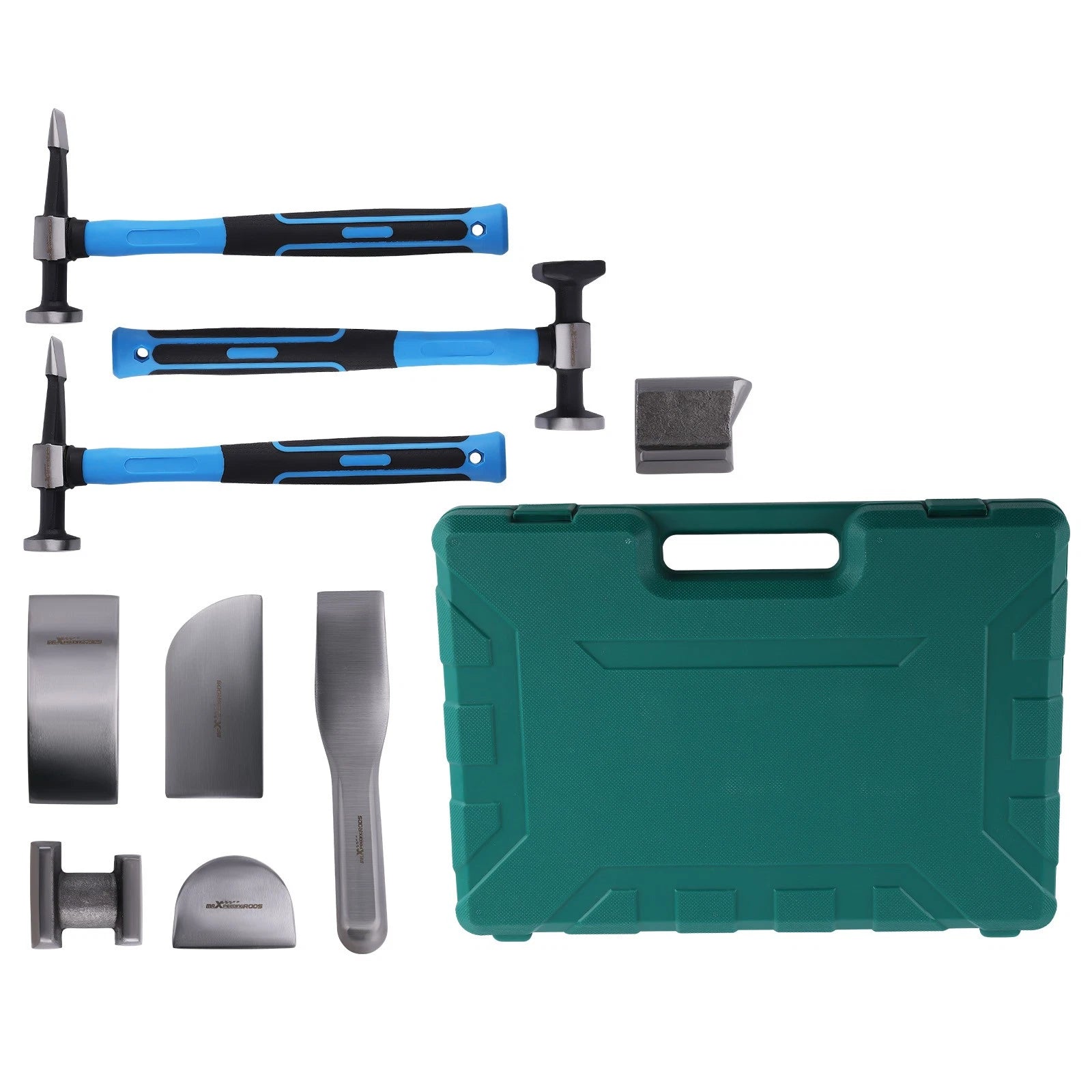 9-Piece Auto Body Panel Fender Hammer Dolly Kit