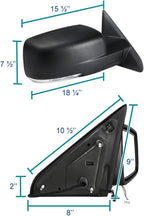 Right Side Power Folding Mirror Cover for Ram 1500 (2013–2019) - Black, Signal