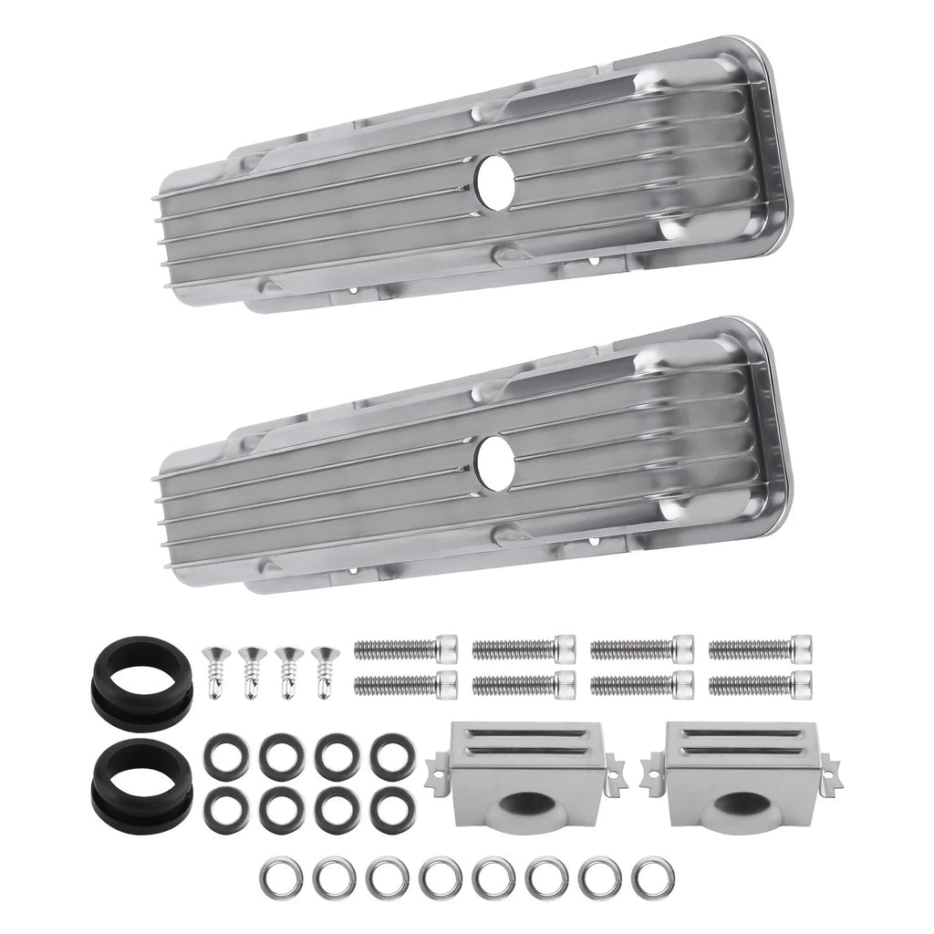 Fabricated Aluminum Valve Covers Mounting Hardware for Small Block 302, 305, 327
