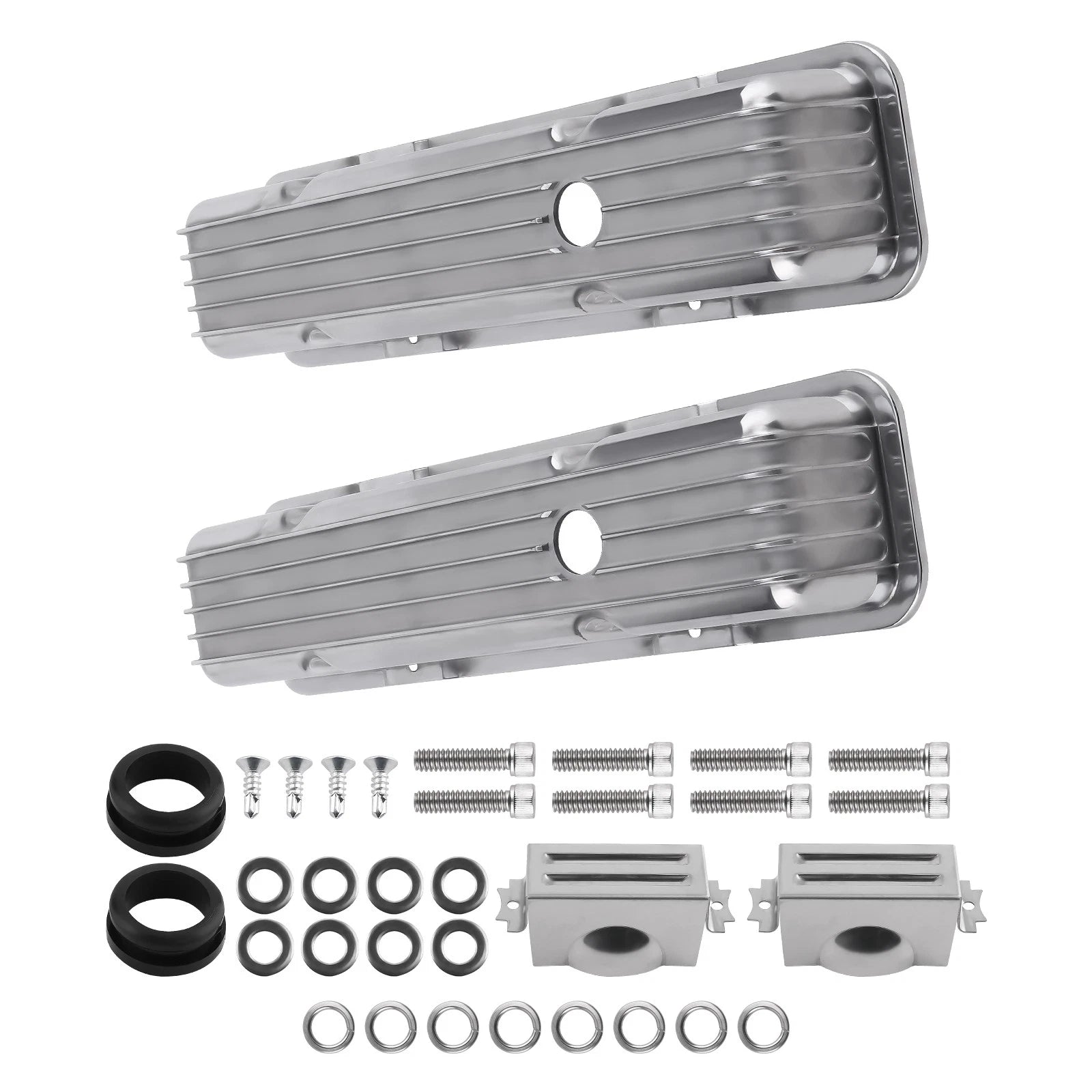 Fabricated Aluminum Valve Covers Mounting Hardware for Small Block 302, 305, 327