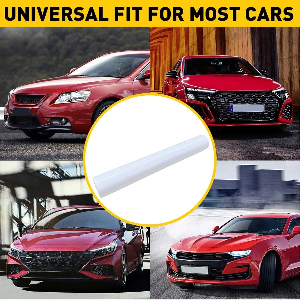 Set of 2 Universal Windshield Banners White Decals 10"x60"