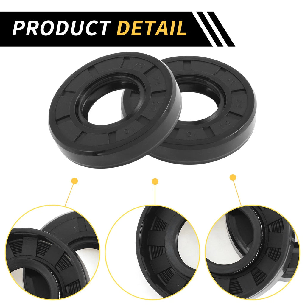 Set of 5 Oil Seal Rotary Shaft Seal NBR Rubber 24x52x10mm
