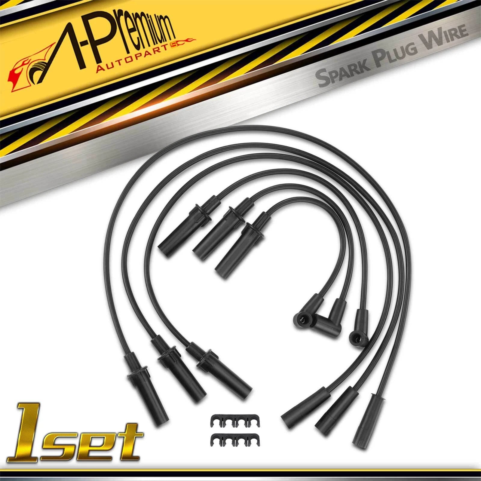 6X Spark Plug Wire Set for Jeep Wrangler (2007–2010)