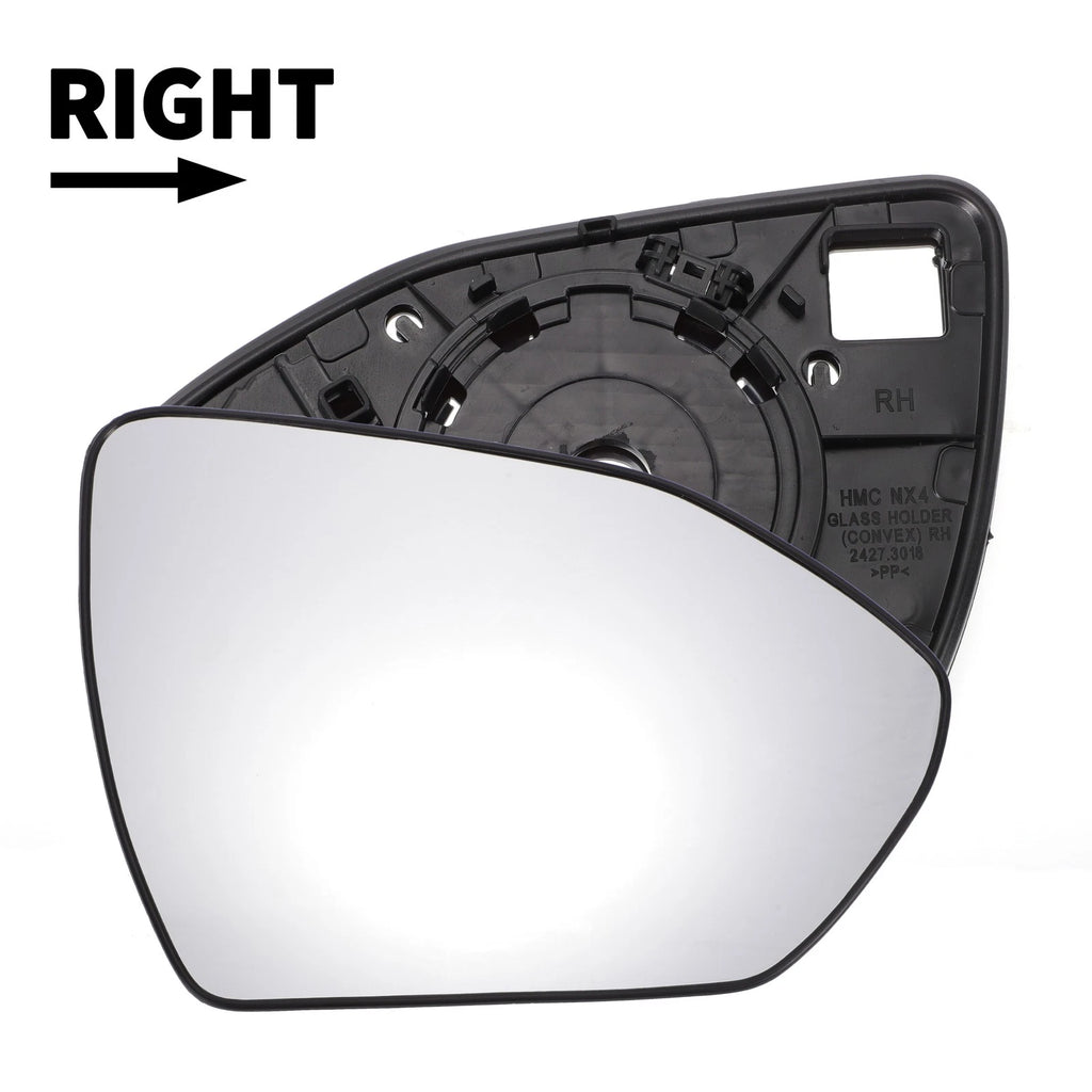 Right Side White Mirror Glass W/Back for Hyundai Tucson (2022–2024)
