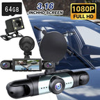 360�� 4 Channel 1080P HD Dash Cam with 64GB Card for Car (No Year Specified)