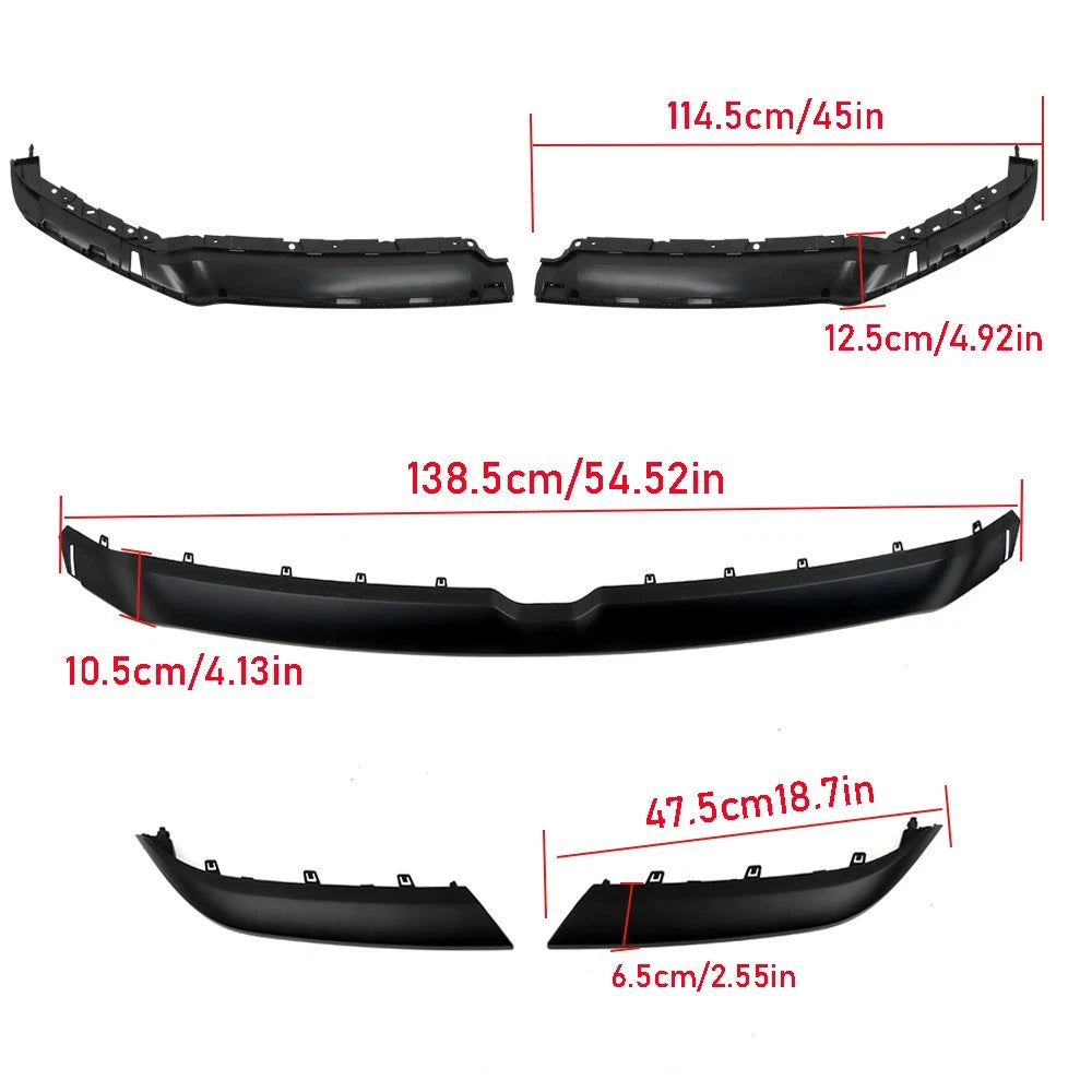 Black Upper Grille Trim Molding for Dodge Ram 1500 (2019-2021)