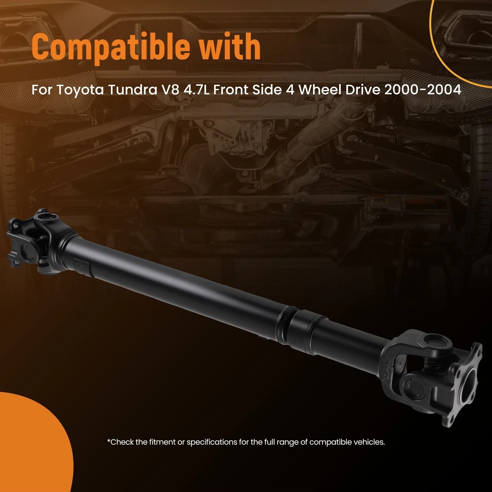 Driveshaft Propeller Shaft for Toyota Tundra 4.7L 2000–2004 4WD 371400C010