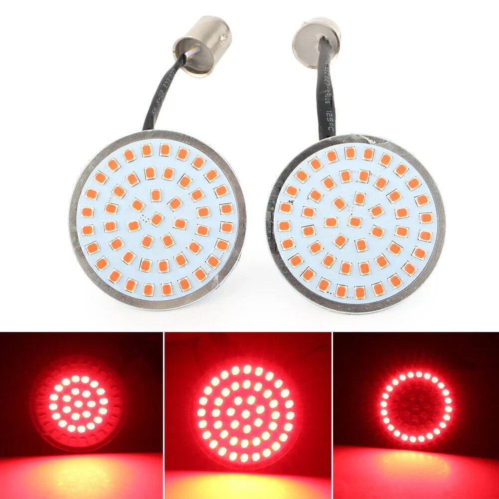 48 LED Rear Turn Signal Light Bulbs for Harley (UK)