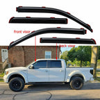 In-Channel Window Vent Visors for Ford F-150 Super Crew (2009–2014)