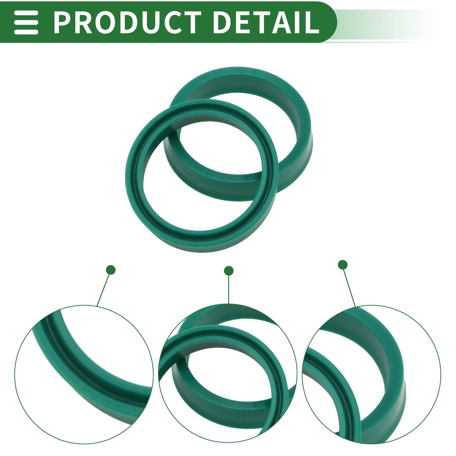 Set of 5 Oil Seal Ring 25x30x6mm for Rotary Shaft (High Pressure)