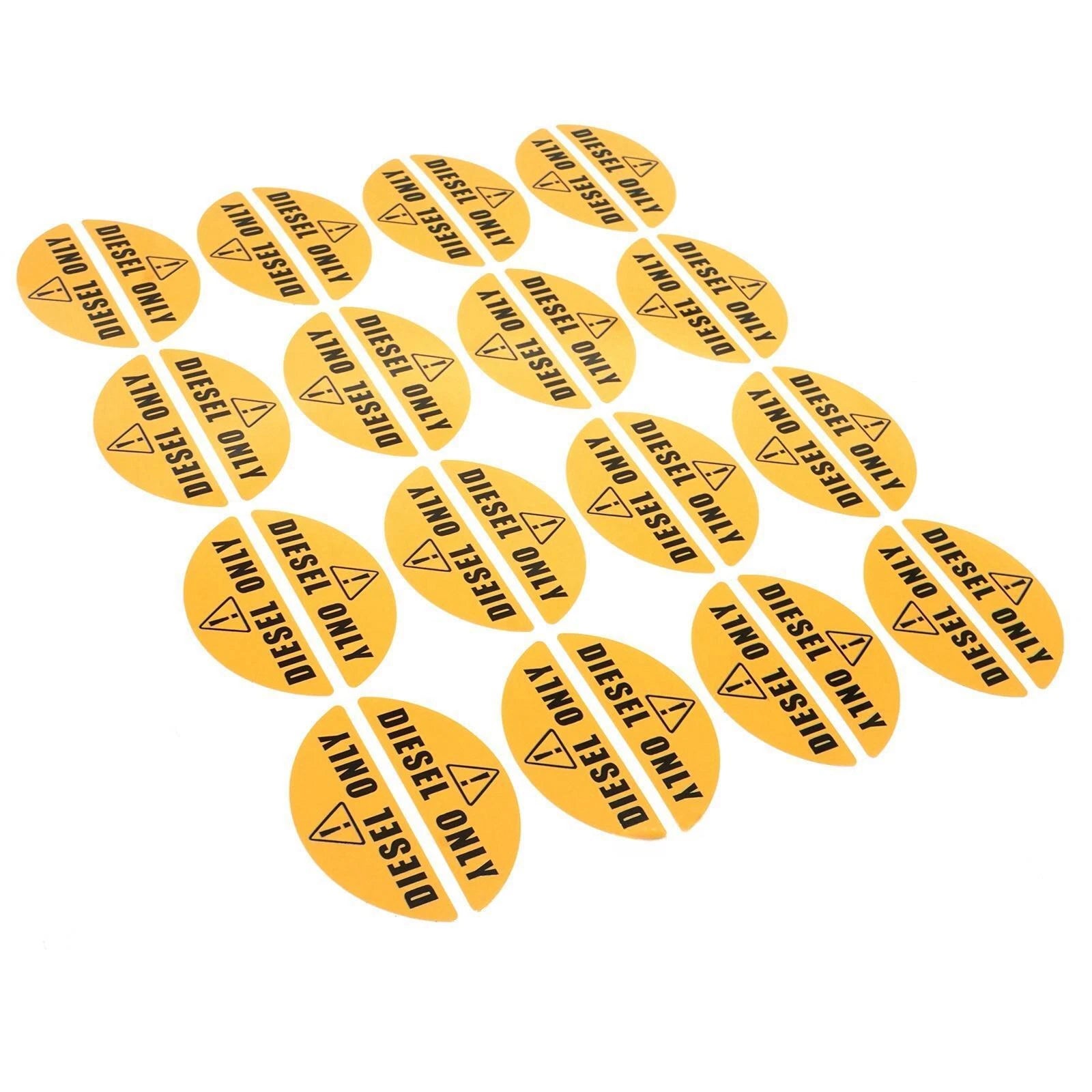 16 Pairs Diesel Only Stickers for Trucks Tractors & Fuel Tanks
