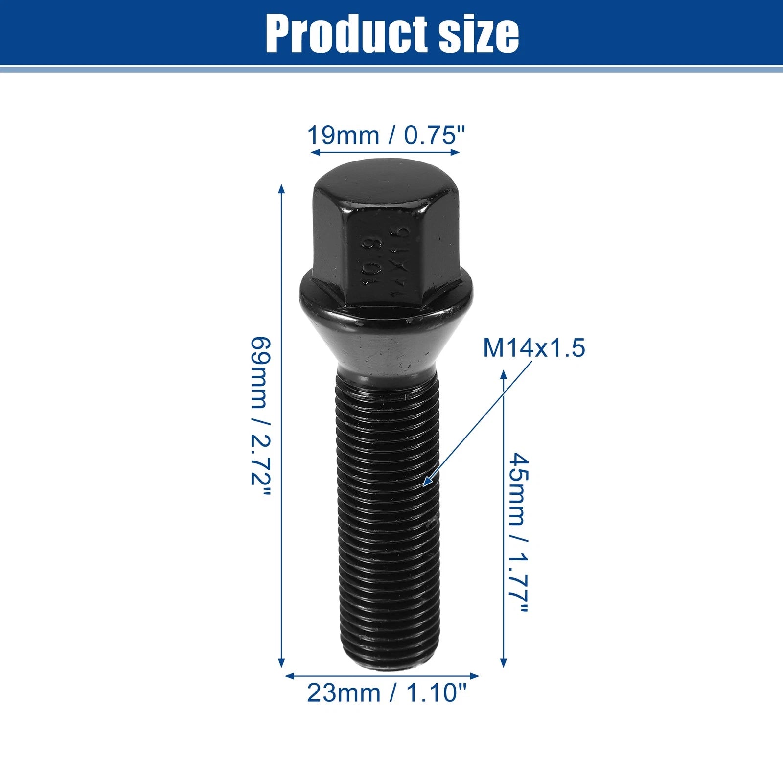 20pcs M14x1.5 Extended Wheel Lug Bolts for BMW X3 E83 (2004–2010)