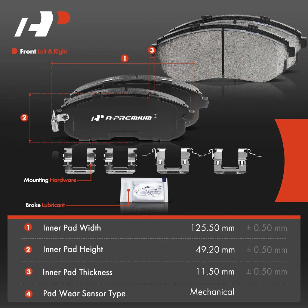 Set of 8 Ceramic Brake Pads & Shoes for Nissan Sentra Versa (2007–2012)