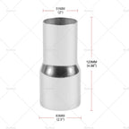 2" to 3" Exhaust Tube Pipe Adapter Reducer for