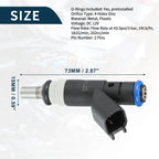 Fuel Injector 2.4L for Dodge Avenger (2008-2014) - Black 1 x Injector