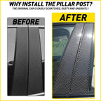 6x Carbon Fiber Door Pillar Posts Cover Trim for Infiniti G35 G37 (2002–2013)