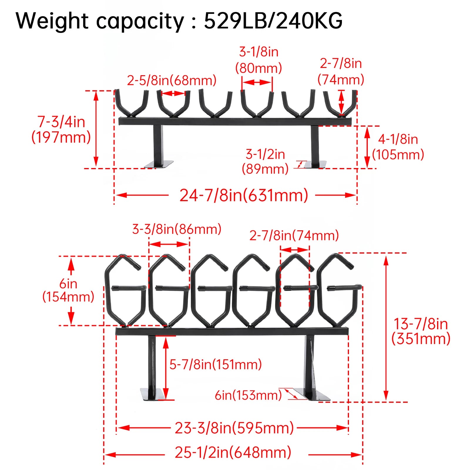Gun Rack for Vertical Carbine and Shotgun Display (Universal)
