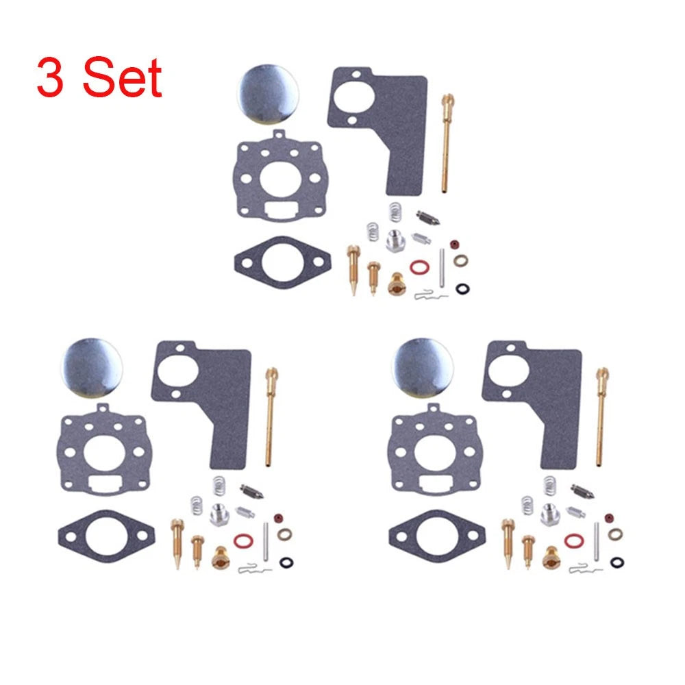Set of 3 Carburetor Repair Kits for Briggs & Stratton (394989, 243431, 243432, 243436)
