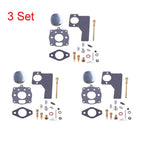 Set of 3 Carburetor Repair Kits for Briggs & Stratton (394989, 243431, 243432, 243436)