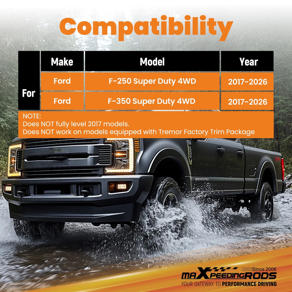2" Front Suspension Spacer Lift Kit for Ford F-250 F-350 (2017–2026)